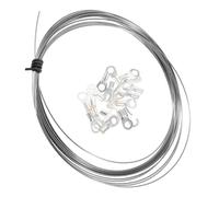 Lurrose Juego de Cables Calefactores para Selladora Térmica, Alambre Conductor de Calor de 0,6 Mm, 5 Metros con 20 Conectores, Componente de Calentamiento Resistente al Calor para