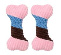 Lurrose Juguete para Mascotas de Peluche Sonido y Mordedura, Set de 2 Piezas, Material de Terileno y Algodón PP, Estimula la Curiosidad y Alivia la Presión para Perros y Color Aleatorio