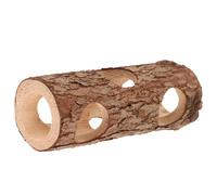 Lurrose Juguete para Morder Natural Conejos Túnel de y Madera Hámster Accesorio Que Promueve la Salud Física Adecuado para Hábitat de Mascotas en Casa