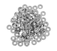 Lurrose Kit de 200 arandelas Cónicas de acero Inoxidable #6, arandelas de Cubierta para Tornillos y Pernos, Uso en Bricolaje y electrónica, aplicación amplia, acabado Plateado