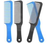 Lurrose Kit de 4 Peines Antiestáticos Amigables de Abs Estimulan la Circulación Sanguínea para Peluquería Profesional y Uso
