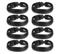 Lurrose Kit de 8 Piezas de Herramienta para Trenzar el Cabello, Soporte Plástico Flexible para Moños Tipo Donut, Accesorios para Peinados Rápidos en Bodas y Fiestas, Color Transparente