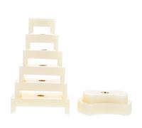 Lurrose Kit de Reparación de Relojes Prensatelas de Plástico para Tapa de Caja, Herramienta de Prensa para Relojeros, 8 Troqueles Duraderos para Ajuste Profesional y Uso en Taller