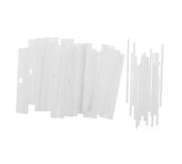 Lurrose Kit de Reparación para Persianas Verticales Funcionamiento y Prevención de Desprendimiento 30 Piezas de Láminas de PVC Blanco Adecuado para Oficina y Hogar