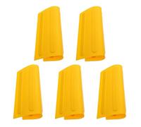 Lurrose Ladrillos de Pvc Naranjas para Pistas Ciegas y Suelos, Fáciles de Despegar y Retirar, Forma de Tira Hueca, Paquete de 5 Unidades