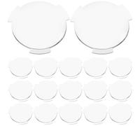 Lurrose Lentes De Realidad Virtual 3D Biconvexas con Alas 0.98X0.98X0.07In 20 Unidades Accesorios para Gafas VR Repuesto Compatible con Cascos VR para Experiencias Inmersivas