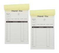 Lurrose Libro de formularios de pedido de 2 copias, recibo comercial en papel, libro de compras con cartón para gestión y seguimiento de pedidos.