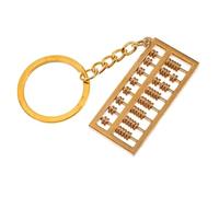Lurrose Llavero de Ábaco de Cobre Dorado, Diseño Vintage y Estilo Chino, Adorno Creativo y Fácil de Llevar para Colgar Llaves o Bolso