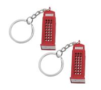 Lurrose Llavero de Cabina de Londres Vintage de Aleación, Accesorio de Viaje Compacto para Turistas, Obsequio Británico Adecuado para Uso Diario