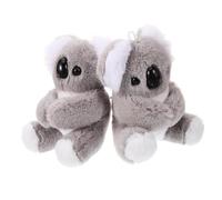 Lurrose Llavero Koala de Dibujos Animados 2 Unidades Accesorio de Peluche Suave para Mochila y Llaves Adecuado para Cumpleaños Infantiles