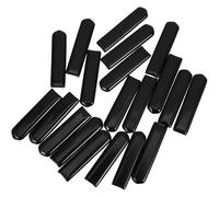 Lurrose Manguito de Manija de Válvula 20 Piezas PVC Blando Cubierta Plana para Grifo Protector de Empuñadura para Válvulas de Espita y Riego Exterior