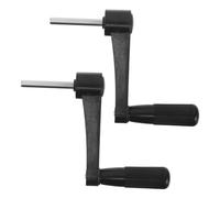 Lurrose Manivelas Industriales de Repuesto para Escritorio Negro, 2 Piezas, Perilla Giratoria Ergonómica para Mesa Ajustable de Oficina, Accesorios Duraderos para Elevación Silenciosa