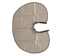 Lurrose Mantón De Peluquería Champú Hombres Babero Para Adultos Delantal Para Las Delantal De Peluquería Corte De Pelo Abrigo De Cuello Salón Tinte De Pelo Pad Pvc Gris Bata