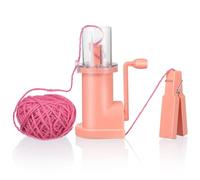 Lurrose Máquina Bobinadora Manual para Tejer Hilos y Cordones, Instrucciones Detalladas y Accesorios, para Aficionados al Tejido