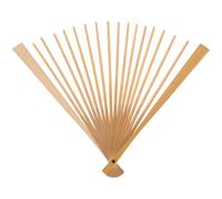 Lurrose Marco De Abanico Plegable De Bambú Varillas De Abanico Plegables De Madera De 7 Pulgadas Marco De Abanico Japonés De Bricolaje Marco De Abanico Sin Terminar En Artesanal De