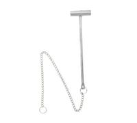 Lurrose Martillo Rompecristales de Emergencia para Pulsadores de Alarma, Acero Inoxidable con Cadena y Diseño Ergonómico para Oficinas y Espacios Comerciales