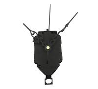 Lurrose Mecanismo del Reloj de Pared 005 Negro Eje 12 Mm Rosca 5 Mm Movimiento DIY Repuesto para Reparación en Hogar Caja Pack Estándar