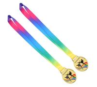 Lurrose Medallas de Ganador de Taekwondo en Metal Cordón para Premiar Desempeño en Eventos Deportivos Escolares, 2 Unidades para Participantes de Torneos de Artes Marciales