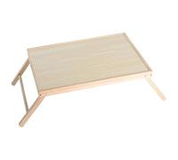 Lurrose Mesa Plegable de Madera Beige para Portátil y Escritura, Portátil y Funcional para Estudio y Uso en Dormitorio