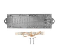 Lurrose Mezuzá para Puerta con Pergamino, Aleación Plateada con Instalación Fácil y Artesanía Impecable para Decoración Elegante y Protección Entrada del Hogar