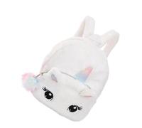 Lurrose Mochila Escolar de Felpa Diseño de Unicornio, Bolsa de Dibujos Animados para Uso en Colegio y Actividades al Aire Libre, Tamaño Adecuado para Llevar lo Esencial