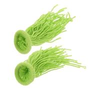 Lurrose Mopa Puesta de Huevos de Peces 2 Unidades Hierba Artificial para Desove Acuarios Recolector Reutilizable de Algodón para Cría de Peces Herramienta Cilíndrica para Incubación y