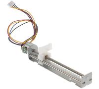Lurrose Motor Paso a Paso de Riel Lineal para Actuador de Etapa Lineal Secc Plata Dc12v Deslizador para Impresoras y Equipos de Medición
