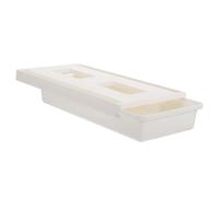 Lurrose Organizador de Escritorio Cajón Pp Beige Pequeño sin Perforaciones