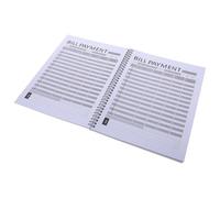 Lurrose Organizador de Facturas Personal con Tapa Dura Planificador Mensual de Gastos y Presupuesto Cuaderno de Finanzas con Lista de Control para Pagos y Seguimiento de Deudas