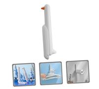 Lurrose Organizador de Ropa de Pared Plegable sin Perforaciones Soporte para Perchas Compatible Plástico y Alambre Diseño Ahorra Espacio para Armarios y Lavandería Color Blanco