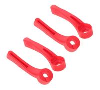 Lurrose Palanca de Ajuste Roja para Cortapelos 8148/8591, Accesorio de Plástico para Cortadora de Cabello, 4 Piezas Compatibles para Reparación y Ajuste Preciso en Cuidado