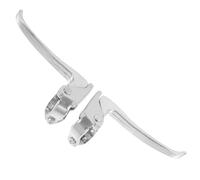 Lurrose Palancas de Freno de Metal Accesorio Resistente y Fácil de Usar para Silla de Ruedas, Juego de 1 Par Color Plata, Diseño Ligero y Moderno