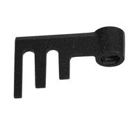 Lurrose Paleta Amasadora de Acero Inoxidable Negra 66X42X175 MM para Panificadora Accesorio de Repuesto para Hacer Pan y Pizza Herramienta Multifuncional para Cocineros Reutilizable