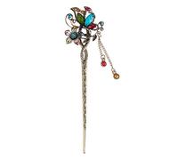 Lurrose Palillo de Pelo de Chino Estilo Antiguo con Cristal para Accesorio de Cabello de Mujer y Niñas