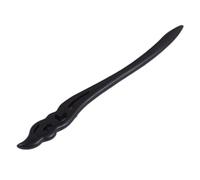 Lurrose Palillo para Pelo Estilo Chino Artesanal Horquilla Tradicional Negra de Madera de Ébano Diseño Retro Estable y Antideslizante para Peinados Recogidos Accesorios Vintage