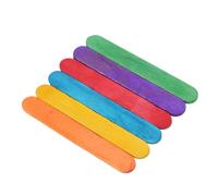 Lurrose Palitos de Madera 9,3x1x2 Cm para Manualidades 50 Piezas Palos de Madera Colores Surtidos Palitos Artesanales para Bricolaje para Proyectos Creativos Infantiles