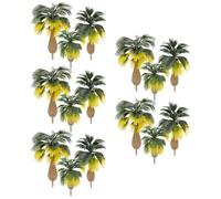 Lurrose Palmeras en Miniatura para Maquetas 15 Piezas Modelo de Árbol Tropical de Plástico Tamaños 10Cm 8Cm 6Cm Set Decorativo para Mesa de Arena Dioramas y Manualidades