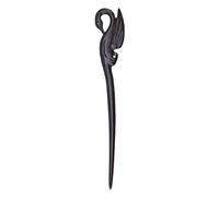 Lurrose Palos para el cabello hechos a mano con palillos para el cabello hechos a mano de madera de ébano Horquillas para el cabello para las mujeres