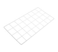 Lurrose Panel de Rejilla Metálica para Fotos 40x20 Cm Marco de Fotos Cuadrícula Pared Color Gris Claro Organizador de Pared DIY Decoración Hogar para Colgar Postales