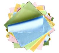 Lurrose Paños de limpieza para gafas y lentes de microfibra sin pelusa 100 unidades 10x10 cm, aptos para uso personal y profesional, no rayan pantallas