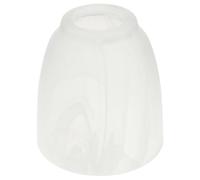 Lurrose Pantalla de Vidrio Esmerilado white en Forma de Campana para Lámparas Colgantes y apliques de Pared, Repuesto para Luces de Tocador con Base E26/e27, abertura de ajuste 1,5" (1-5/8)