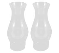 Lurrose Pantalla Diámetro 7,5cm de Lámpara Diseño Retro de Aceite de Vidrio de Cuatro Garras Paquete de 2 Piezas y Cortes de Energía para Decoración