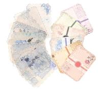 Lurrose Papeles Decorativos para Manualidades Vintage, 10 Libros 10 Hojas Cada Uno, Papel Artesanal Rectangular para Scrapbooking y Corte de Papel en Varios Colores