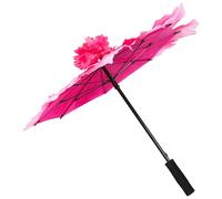 Lurrose Paraguas de Mano con Forma de Flor de peonía para niños: Paraguas de Flores de Colores Vibrantes de 80 cm/31,5" para Decorar representaciones teatrales y Actividades de Baile en el