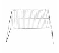 Lurrose Parrilla de Barbacoa Plegable de Acero Inoxidable Portátil, Fácil de Montar y Gran Capacidad para Camping y Actividades al Aire Libre