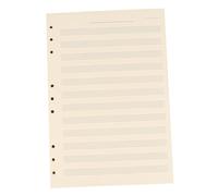 Lurrose Partitura Vacía 2 Mm 12 Líneas Papel Manuscrito de Hojas Sueltas Recambio Cuaderno Pentagrama Material Escolar para Músicos y Estudiantes
