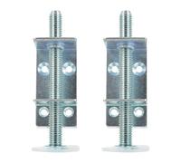 Lurrose Patas Ajustables para Muebles 2 Piezas, Pie de Apoyo para Armario y Mesa, Soporte Regulable para Estanterías, Nivelador para Suelos Irregulares, Compatible Parquet y Baldosas