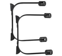 Lurrose Patas de Horquilla Plegables de Metal Anticorrosión para Muebles DIY, Soporte Resistente para Mesa Auxiliar y Sofá, 2 Unidades Plegables Ahorra Espacio, Montaje Fácil