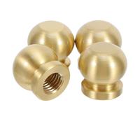 Lurrose Patas de Latón Macizo para Muebles 20 MM Juego de 4 Patas Cónicas para Bandejas y Cajas de Madera Elevadores Decorativos Resistentes Corrosión Accesorios para Joyeros y Tablas