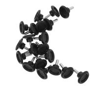 Lurrose Patas Niveladoras Ajustables para Muebles 20 Piezas, Protectores Antideslizantes Tornillos para Mesas, Sillas y Sofás, Pies de Muebles de Hierro y PP, Tamaño 6x30x30 Mm, Uso